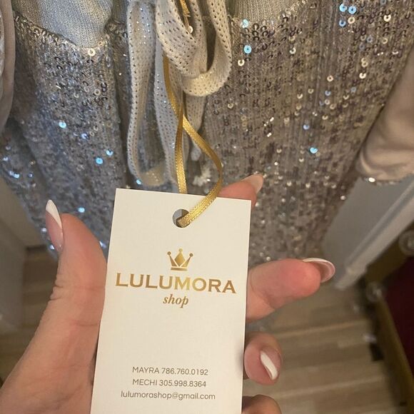 Lulumora sequinned set ( joggers+ blazer), S - Picture 10 of 12